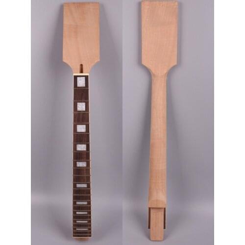 Electric guitar neck replacement paddle head 22 Fret 24.75" Mahogany Set In #P19