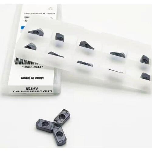 Milling cutter lathe tool LNMU0303ZER MJ AH725 carbide double-sided fast feed cutting insert LNMU 0303 turning insert parts tool