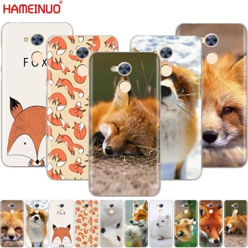 HAMEINUO A cute fox Cover phone Case for Huawei Honor 10 V10 4A 5A 6A 7A 6C 6X 7X 8 9 LITE