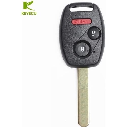 KEYECU 2+1 Button 313.8MHz New Keyless Entry Remote Car Key Fob for Honda CRV Fit Insight Accord FCC ID: MLBHLIK-1T