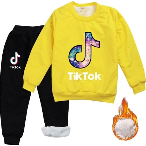 TIK TOK Kids Clothes For Boys Girls Clothing Set Autumn Winter Toddler Clothes +Pant 2pcs Outfit Suit Children Clothing