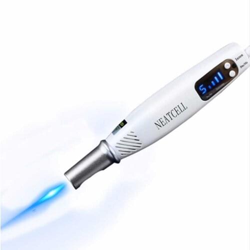 Beemyi New Plug-in Picosecond Laser Pen Blue/red Light Therapy l Laser Pen Tattoo Removal Machine Freckle Mole Wart Removal