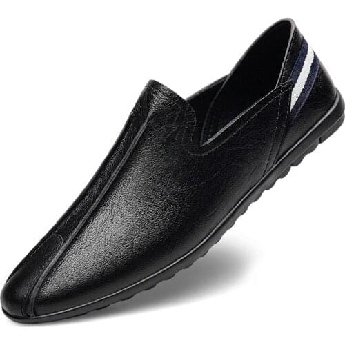 Men Loafers Leather Men Shoes Breathable Man Comfortable Mens Flats Male Oxford Casual Driving Shoes