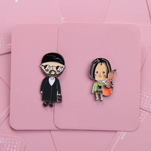 Cute Cartoon Movie Characters Metal Brooch Denim Jacket Backpack Couple Pin Accessories Lovers Gifts Fashion Jewelry
