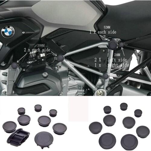 Modified fits BMW R1200GS Water-cooled LC 2013-ON GSA 2014-ON Frame decorative cover/ Frame End Caps