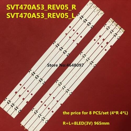 New 8 PCS/set LED backlight strip for 47L6353DB SVT470A53_REV05_R SVT470A53_REV05_L