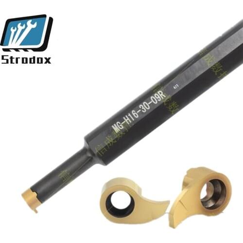 10pcs/lot MB-09G300-00-16R Comma inserts mb-09gr150-14r small inner hole slotting knife big cut deep with MG-H16-30-09R hole