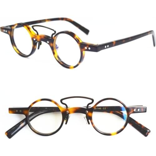 2020 NEW Round Circle Frame High Quality Acetate Creative Glasses Men Women Retro Fashion combination Prescription Eyeglasses