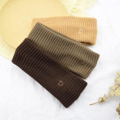 2020 Winter Women warm Headband Elastic Soft Hair Bands Wide Turban Thick Wool Cotton Knitted Hairband Headwrap Hair Accessories