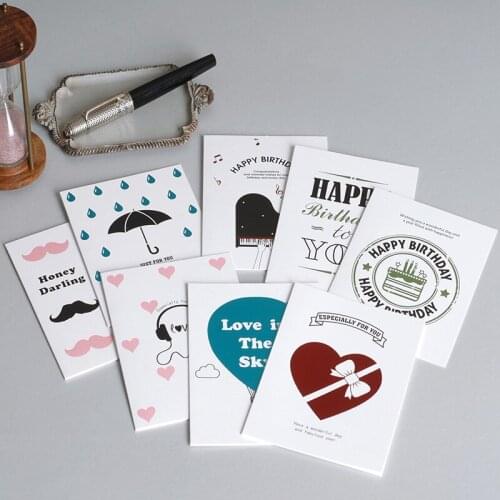 Happy Birthday Greeting Cards Kids Mini Greeting Cards Party Gift Card