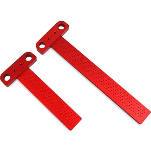 T Type Square Ruler Precision Woodworking Scriber Hole Positioning Marking Tool 23GB