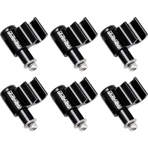 TRLREQ 6PCS Black Bicycle Cable Guide Hydraulic Brake Line Holder Hose Wire Clips Clamps Frame Organizer