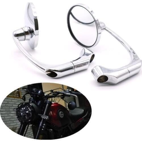 Universal 8/10mm Round Motorcycle Motorbike Scooters Rearview Mirror Side FOR Cafe Racer view Mirrors