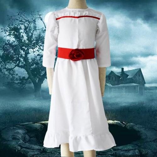 Woman Kids girls Annabelle Comes Home cosplay Annabelle Bee dress Raggedy doll Halloween costume horror comic-con Film dress