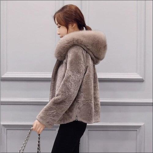 Winter fashion women imitation big collar fur jacket slim thick warm long sleeve coat female hooded fauc fox fur coat L1315 DHL