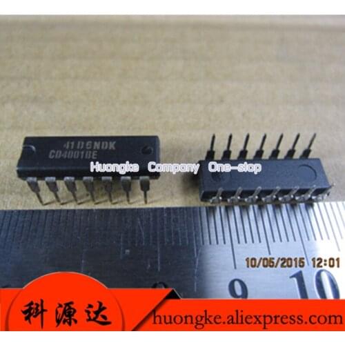 10PCS/lot CD4001BE DIP14 CD4001 DIP 4001BE DIP-14 new and original IC