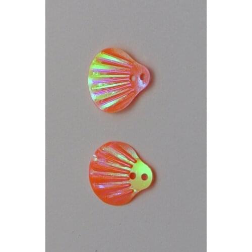 1000 Orange Shell loose sequins Paillettes Top Hole sewing Wedding craft