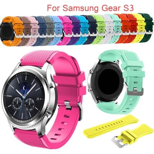 200PCS 22mm Sports Silicone Watch Band for Samsung Gear S3 Frontier/Classic Strap for Huami Amazfit Pace/Stratos 2/1 Wristbands