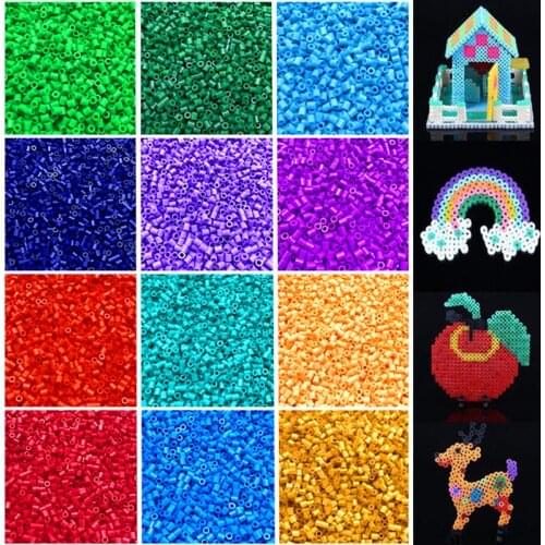 200Pcs 5mm High Grade HAMA Perler Beads for GREAT Kids Great Fun DIY Intelligence Educational Toys Craft Puzzles (Hole Size:3mm)