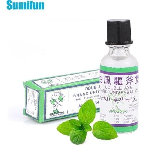 3ml Herbal Mint Extracts Refreshing Oil For Headache Dizziness Medicinal Cooling Oil Pain Rheumatism Abdominal Pain Fengyoujing