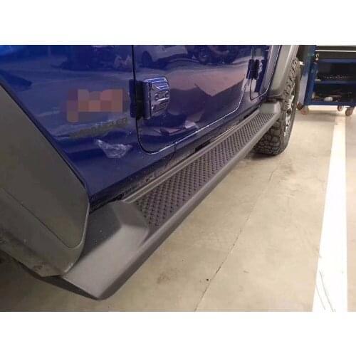 Textured Black Side Step Bar Running Board classic style Fits Jeep Wrangler JL 2018+ 4-Door (Not for 2007 JK) JL1054 LANTSUN