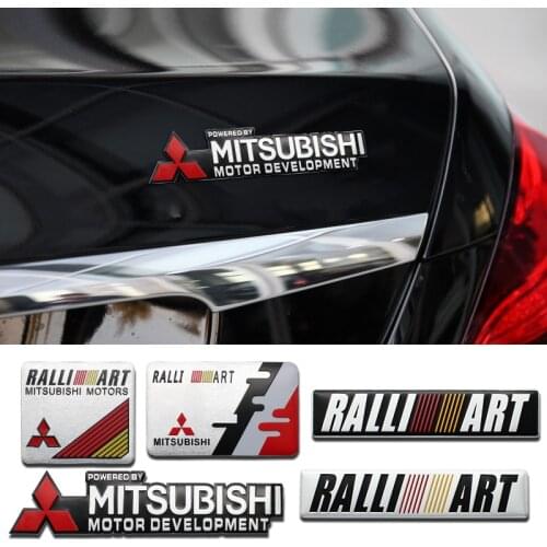 Car Accessories Aluminum Auto Tail Body Stickers For Mitsubishi ASX Lancer Pajero 4 Outlander Colt Galant 8 Carisma EX EVO Goods