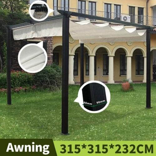 Gazebo Canopy Tent Shades Pavilion Garden Outdoor Tent Party Patio Pergola Gazebo Frame Balcony Aluminum Alloy Car Roof Tents