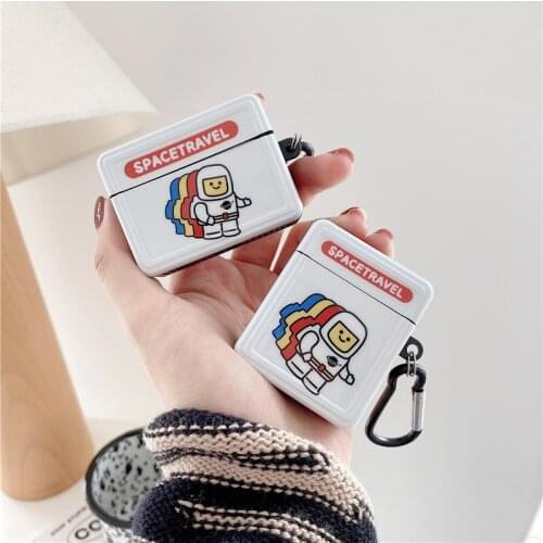 For Airpods 1 2 Earphone Case Astronaut Spaceman Planet Case Wireless Bluetooth Headset Shell For Air pods Pro 3 Funda Fashion