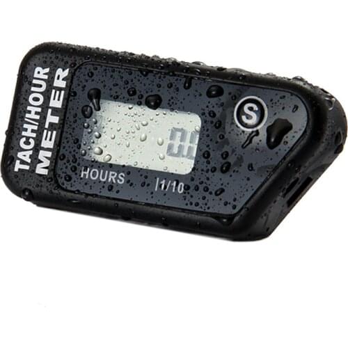 Digital Hour Meter Tachometer for Outboard Motor Lawn Mower MotocrossMmotorcycle Marine Chainsaw Pit Bike Snowmobile