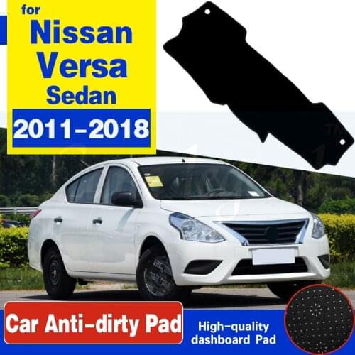 For Nissan Versa Sedan N17 Almera Sunny Latio 2011~2018 Anti-Slip Mat Dashboard Cover Pad Sunshade Dashmat Accessories 2016 2017