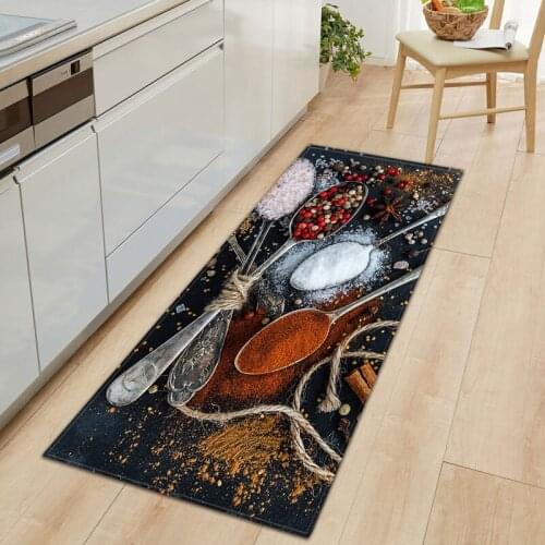 Home Floor Mat 3D Printed Kitchen Rug Door Mats Kitchen Carpets Anti-Slip Welcome Indoor Doormat Carpet for Living Room Washable