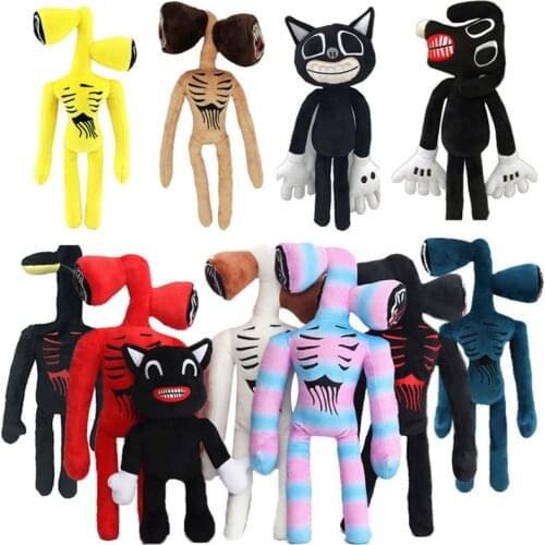Spot siren head A siren head Plush black cat doll action figure Peanut Man childrens gifts Halloween costume
