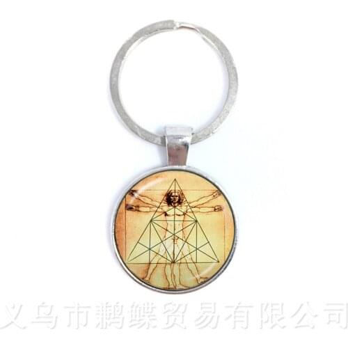 Jesus Art Picture Locket Pendant Keychain Religious Glass Dome Locket Key Chain Best Gifts For Christians