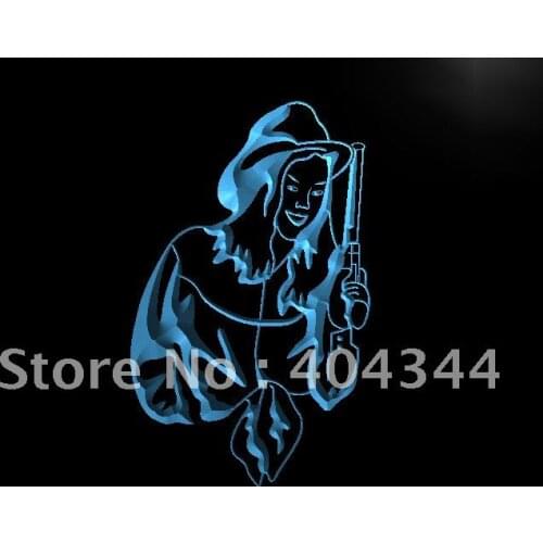 LB737- Western Cowgirls Cowboys Bar Pub LED Neon Light Sign home decor crafts