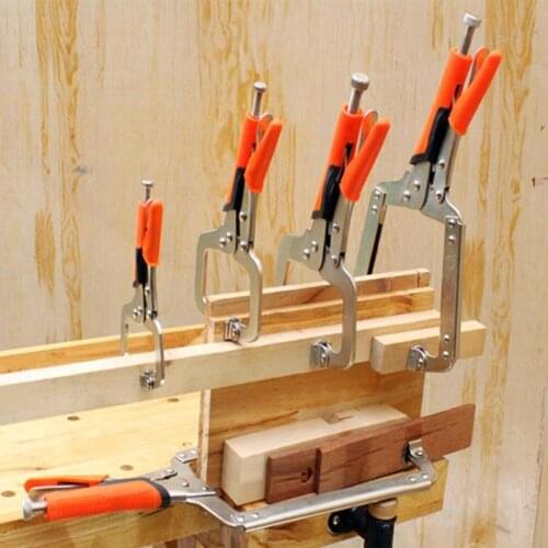 Face Clamp for Woodworking Tools 6/9/11 inch Multi-function Steel C Type Clip Vise Grip Locking Plier Clamps Clips Face Clamp