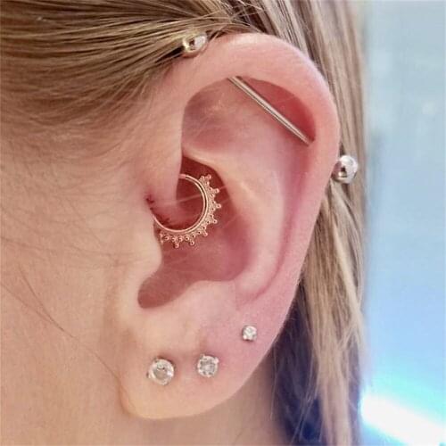 LXY-W New Vintage Gold String Ears Geometric Wand Crystal Crown Stud Earrings For Women 2021 Fashion Simple Cute Girls Jewelry