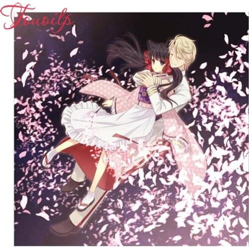 TOUOILP 5D Diy Anime couple 5d diamond painting crystal Painting diamonds decorative diy spuare&round diamond embroidery kits