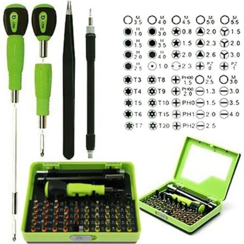 53 in 1 Precision Screwdriver Set Tweezer Flexible Drill Shaft Disassembly Torx Screwdriver Repair Open Tool Kit for Smart Phone