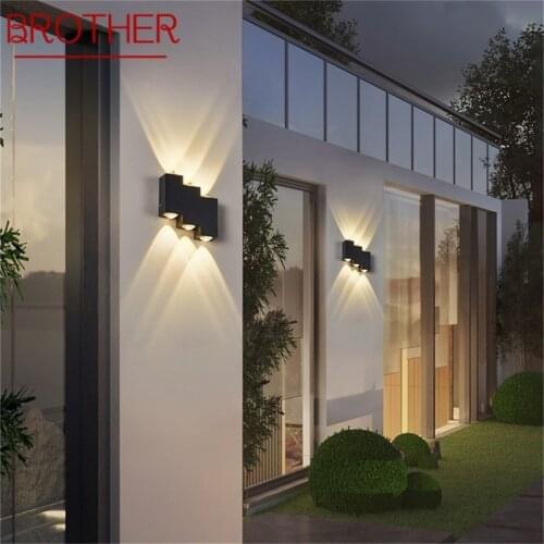 BROTHER Wall Lamp Modern Creative Sconce Outdoor Waterproof Light LED Fixture For Home