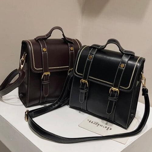 2020 New Women Backpack PU Leather bag pack Fashion school Backpacks Female Mochila Feminine Casual Small Vintage Shoulder Bags