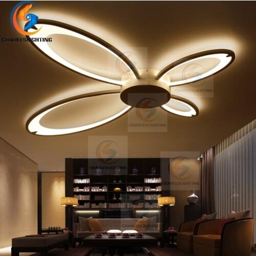 New Arrival Circel Rings Art chandelier lamp Acrylic LED Ceiling chandelier lights for living room bedroom home lights fixture