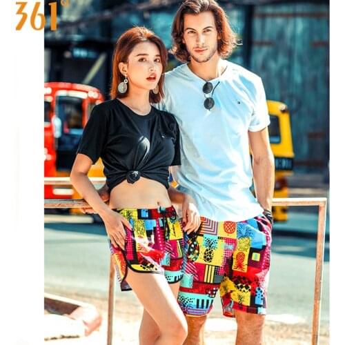 361 Couple Matching Swimsuit Men Women Beach Shorts Quick Dry Surfing Pants Board Shorts Swimming Trunks Sports Swim Shorts