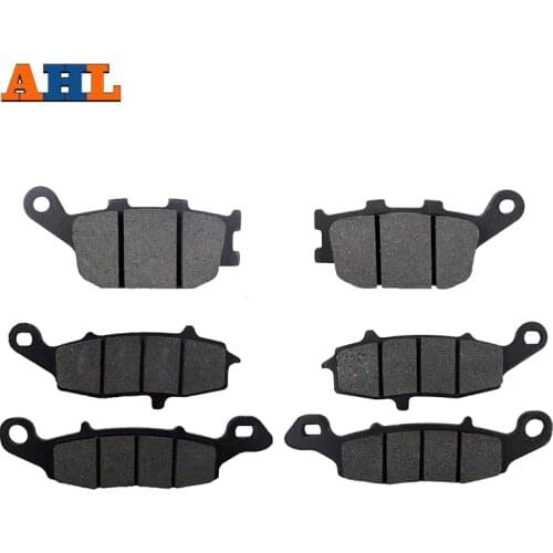 AHL Motorcycle Front and Rear Brake Pads for Suzuki SV650 DL650 2004-2011 V-strom 1000 DL1000 2002-2011 SV400
