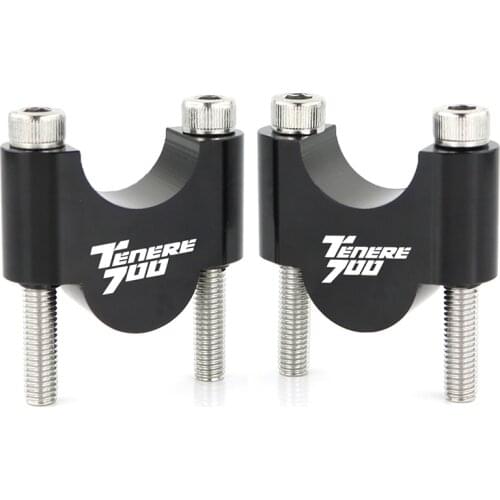 Fit For Yamaha Tenere 700 Motorcycle Accessories Handlebar Risers Mounting Mount Riser CNC Billet Aluminum