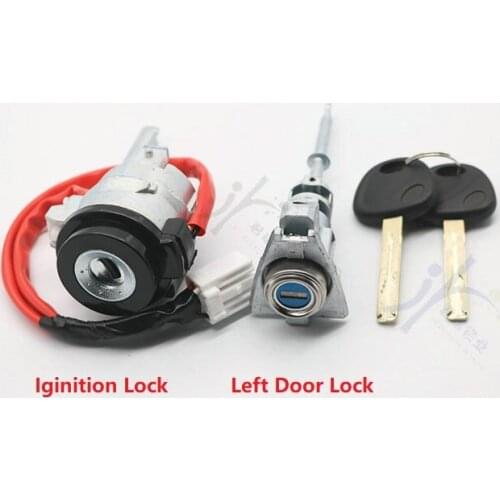 Full Car Lock Core For Hyundai IX35 Car Central Control Door Lock Ignition Lock Left Front Door Key Full
