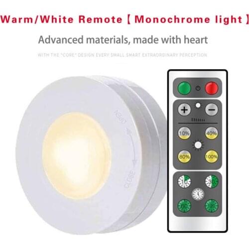 Dimmable Touch Sensor LED Under Cabinets Lights Warm White/White Color LED Puck Lights Close Wardrobe Kitchen Night Light