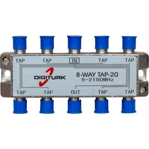 DIGITURK 5-2150 MHZ 20DB 8 WAY TAP SWITCH 1/8 SPLITTER