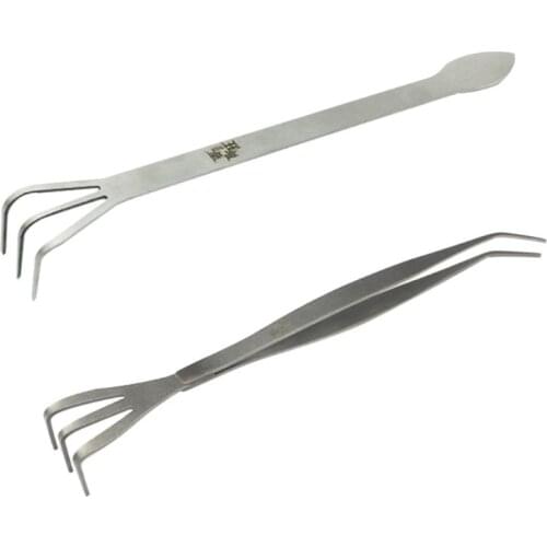 Garden Tool Stainless Steel Gardening Rake Multifunctional Bonsai Root Loosen Soil Spatula