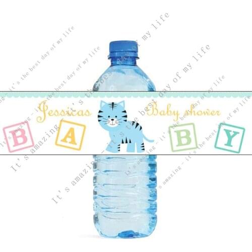 Stampato Etichette delle Bottiglie D'acqua di Nozze-Rustico Fiore Rosa Personalizzato Bottiglia di Acqua Etichette di Etichetta