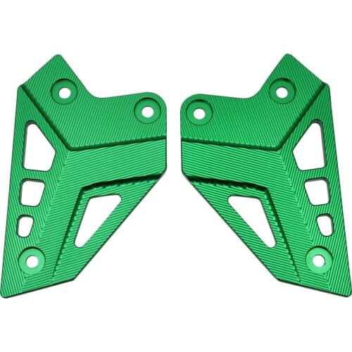 Motorcycle CNC Footpeg Foot Peg Heel Protection Protective Film Mount Heel Guard Protector For Kawasaki Z900 2017 2018 2019 2020